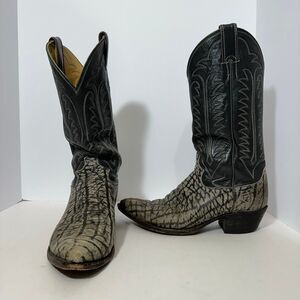 Justin Western Boots Pointed Toe Gray Cowgirl | Women Size 8.5